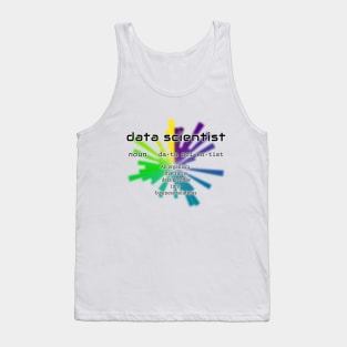 Data Scientist Dictionary Definition | Polar Chart White Tank Top